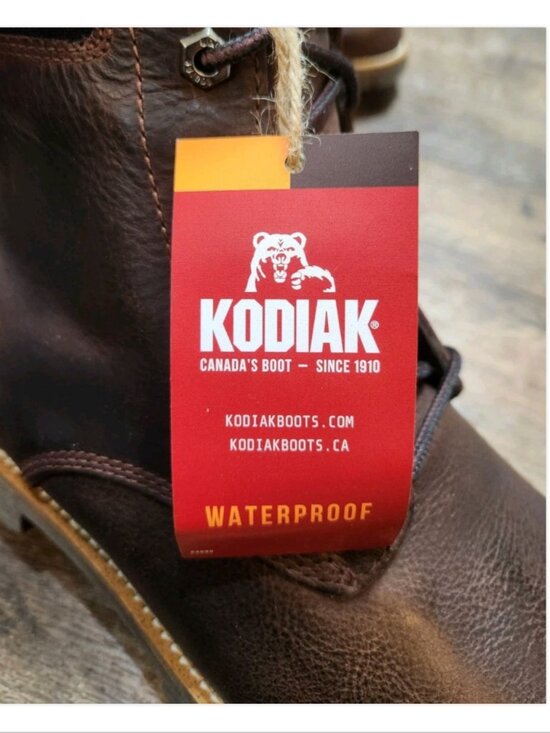 Kodiak Magog 200 gm Insulation WP Leather Boots Canada Sz 10.5 (runs narrow) NWD main image 16